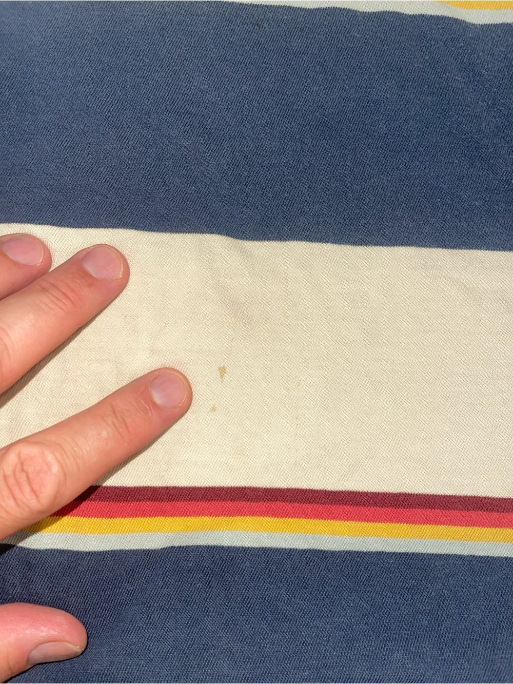 Junk Food Atari Striped Tank Top Size Small | Retro Graphic | Navy Cream - Picture 5 of 9